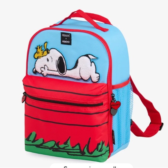 Peanuts Snoopy Backpack Insulated Mini Convertible Cooler Bag New - Picture 1 of 10